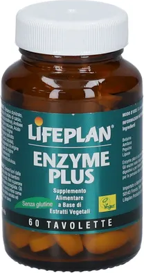 LIFEPLAN PRODUCTS Ltd Lifeplan Enzyme Plus 60 Tavolette - Integratore di enzimi vegetali