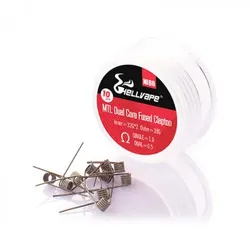 Hellvape – Pre-Built Ni80 MTL Dual Core Fused Clapton Coil 10er Pack