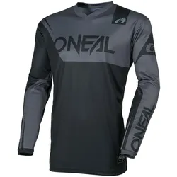 O Neal, Herren, Velotrikot, Element Racewear L/S Trikot (XXL), Schwarz, Grau