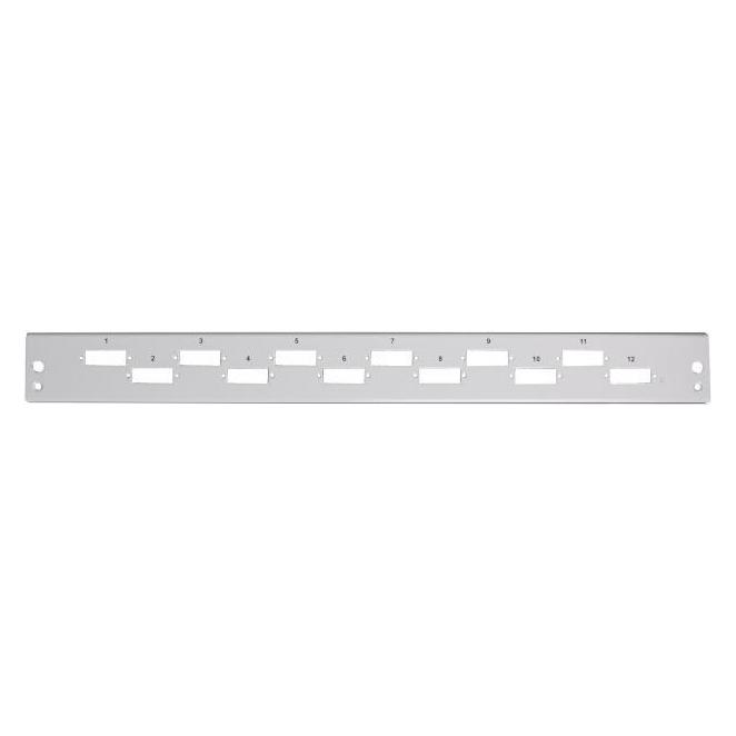 EFB Elektronik Frontblende 12 x SC duplex vertikal, grau (12 m) (SB-FP-12SC-D-V)