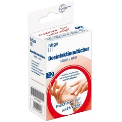 DESINFEKTIONSTÜCHER Hände+Haut 12 St