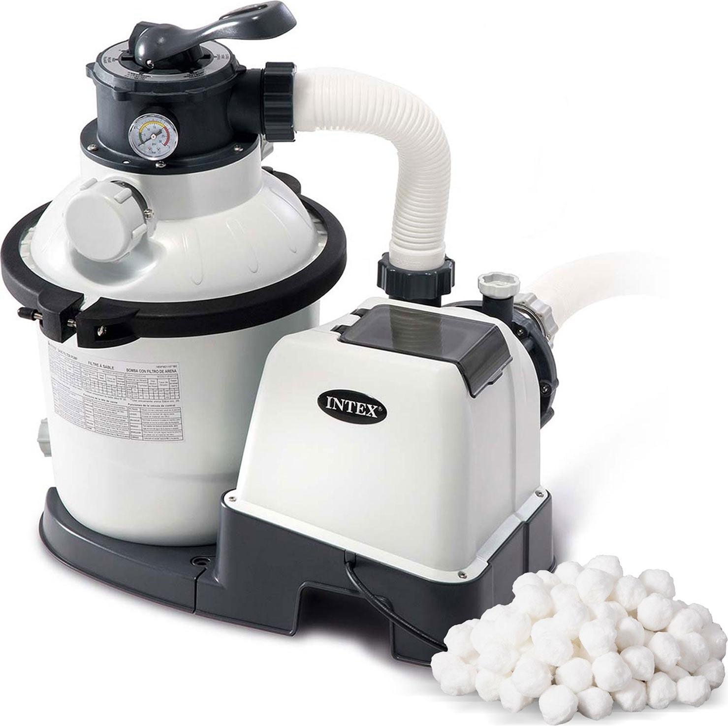 Sandfilterpumpe mit Filterbällen, 5700 l/h Leistung