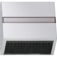 Abdeckhaube steckbar mit Adapterrahmen für Geräte mit Abdeckung und Schrägauslass aluminium, Retail