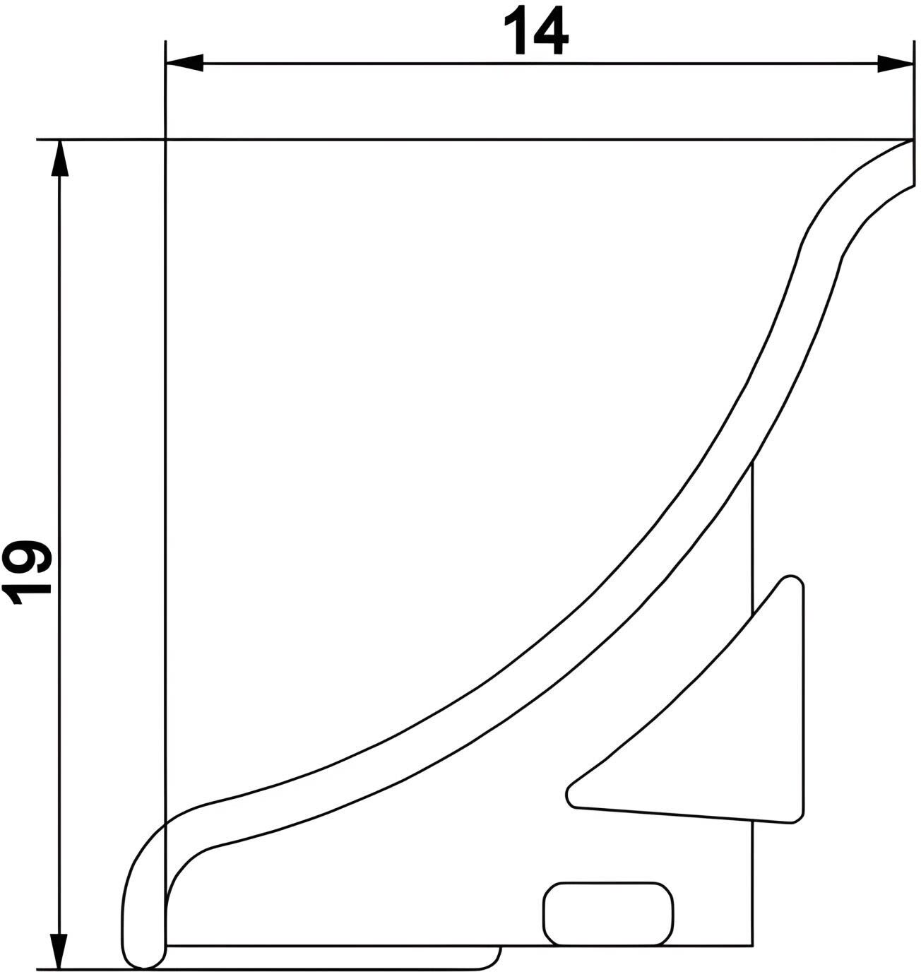 DUSCHOLUX end cap right outside 230758