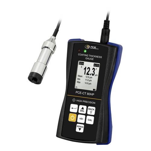 PCE Instruments Schichtdickenmessgerät PCE-CT 80HP-FN3 |hohe Präzision |Messbereich 0...3000µm Fe/NFe |Datenspeicher