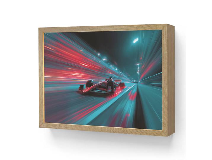OnlyWow Wandleuchte MIT Akku Rennwagen - Rot - Geschwindigkeit 40x30 cm, Türkis, Rechteckig, LED integrated, 40x30x8 cm, Lampen & Leuchten, Innenbeleuchtung, Wandleuchten