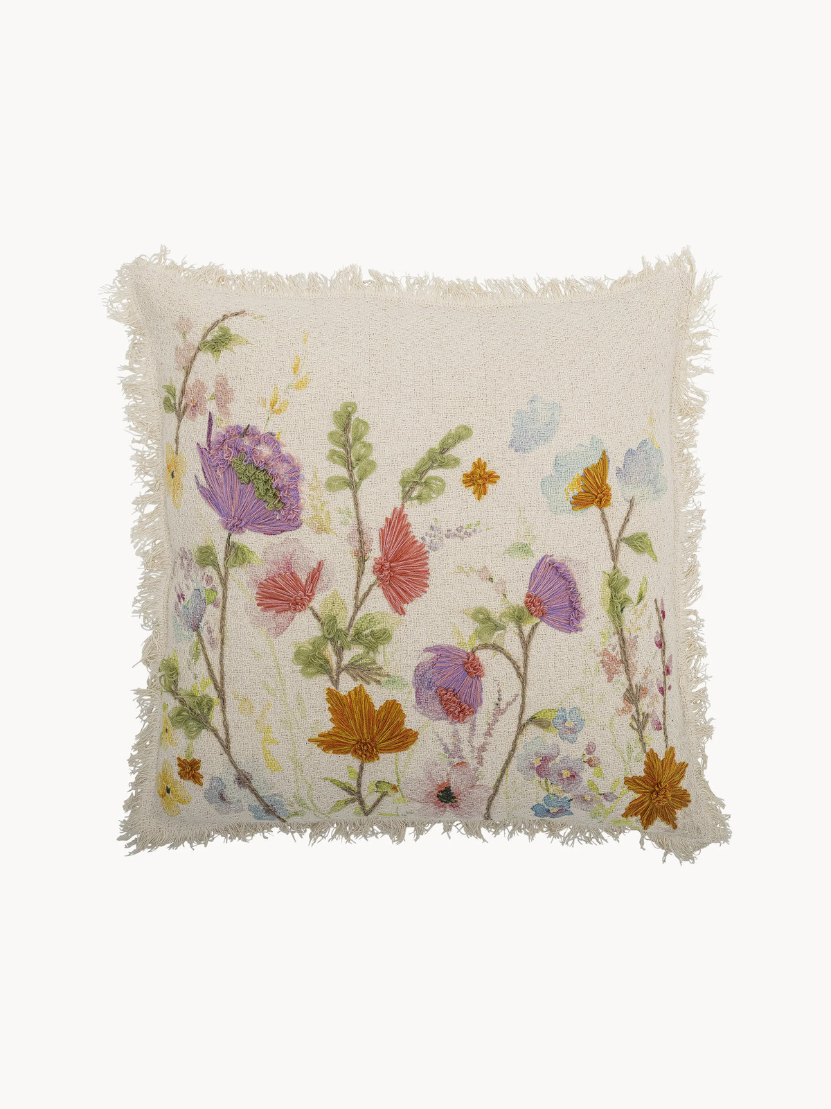 Creative Collection sierkussen Pogni beige katoen 50 x 50 cm