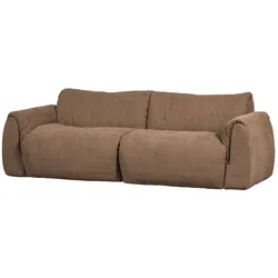 Sofa Baggy 2-Sitzer aus Chenille-Stoff, modern und gemütlich, Braun, flexibel kombinierbar