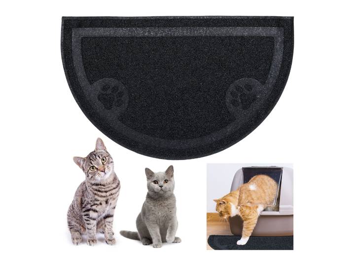 Tapis De Gamelle\, Toilettes Pour Chats & Chiens\, Antidérapant\, Étanche\, Support En Pvc\, 40x59 Cm\, Couleurs - Relaxdays