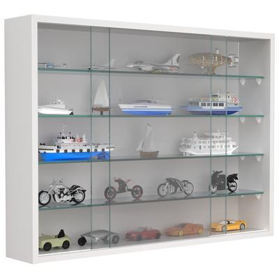 Wandregal VCM "Hängevitrine Wandvitrine Sammel Deko Drivalo L", weiß, B:75cm T:12cm, Regale, Wandregal