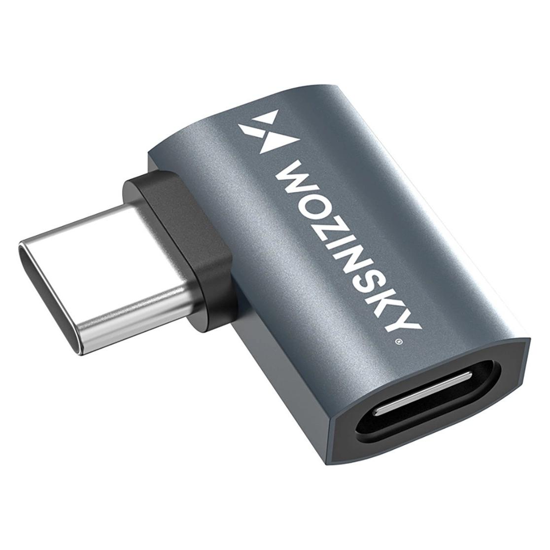 Wozinsky WPKB-01 USB-C - USB-C 40Gb/s 240W 8K OTG seitlich abgewinkelter Adapter - Grau (USB-C, USB-C) (1409315874)