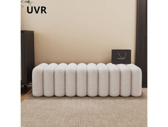 UVR lumière luxe Shoeshine banc porte rembourré banc moderne Simple canapé repose-pieds chaise chevet banc meubles de maison