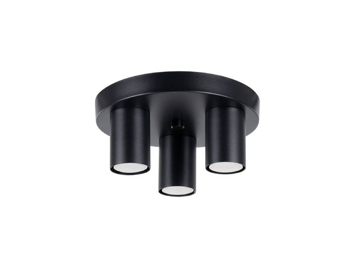 Design Deckenlampe „Lagos“ 3-flammig Schwarz Sollux Lighting