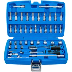 BGS, Steckschlüssel + Stecknuss, Steckschlüssel-Satz (1/2", 1/4", 1/8", 11/32", 3/16", 3/8", 4 mm, 5.5 mm, 5/16", 5/32", 7 mm, 7/16", 7/32", 9/16", 9/32")