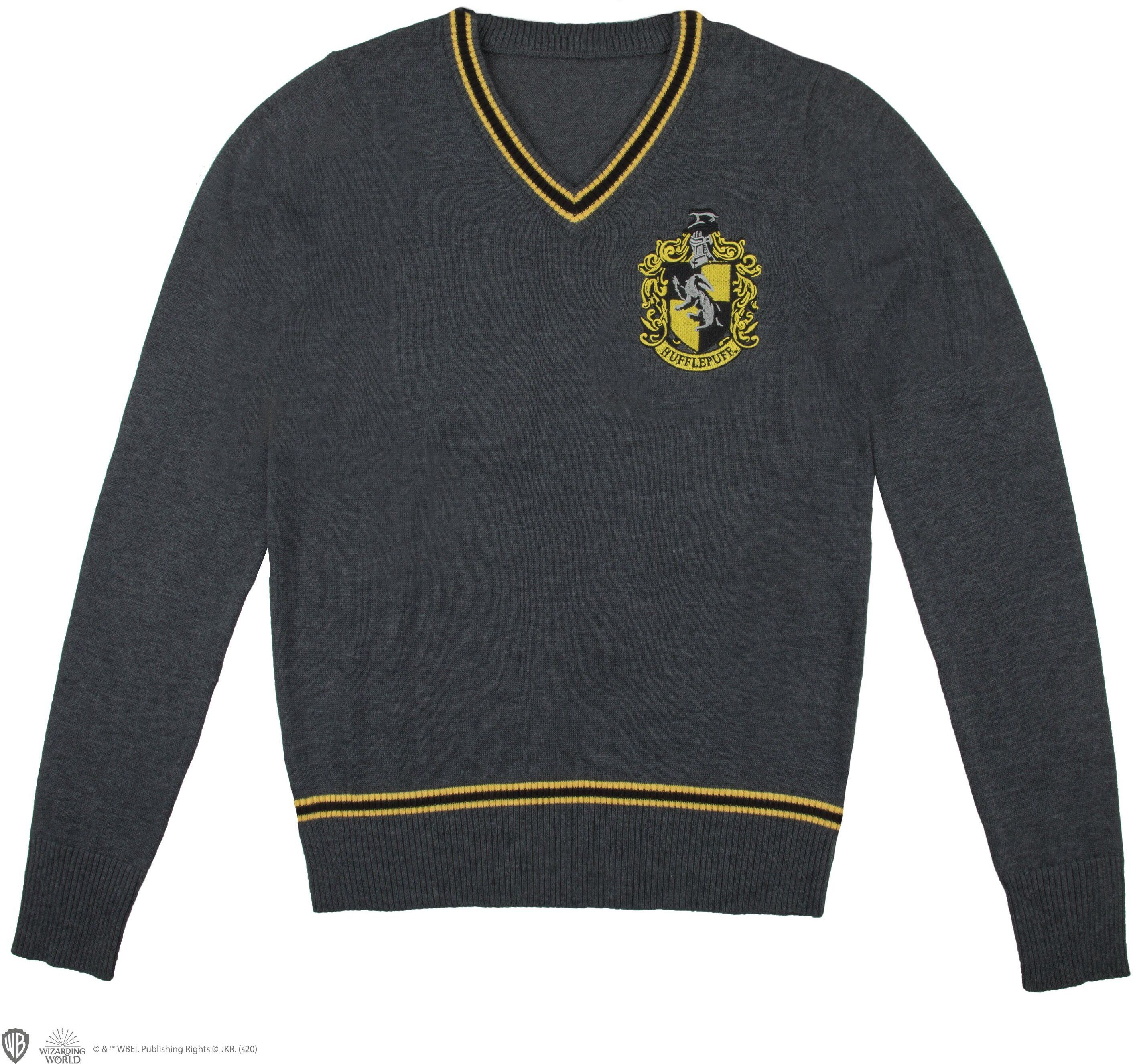 Harry Potter - Hufflepuff - Grey Knitted Sweater - Small