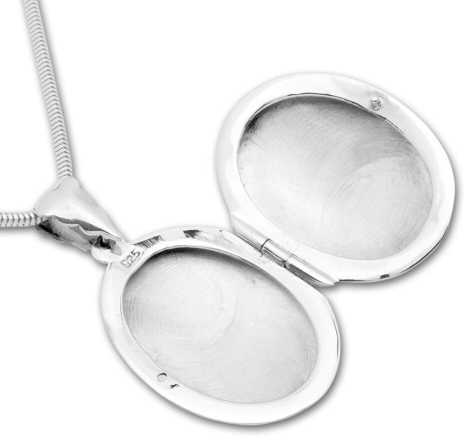Unique 925 Silber Medaillon Gravur möglich silber