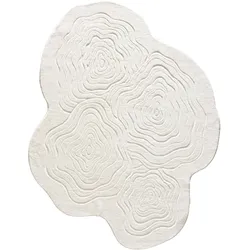 benuta Pop Waschbarer Kurzflor Teppich Pam Cream 160x210 cm - Moderner Kurzflor-Teppich für Wohnzimmer