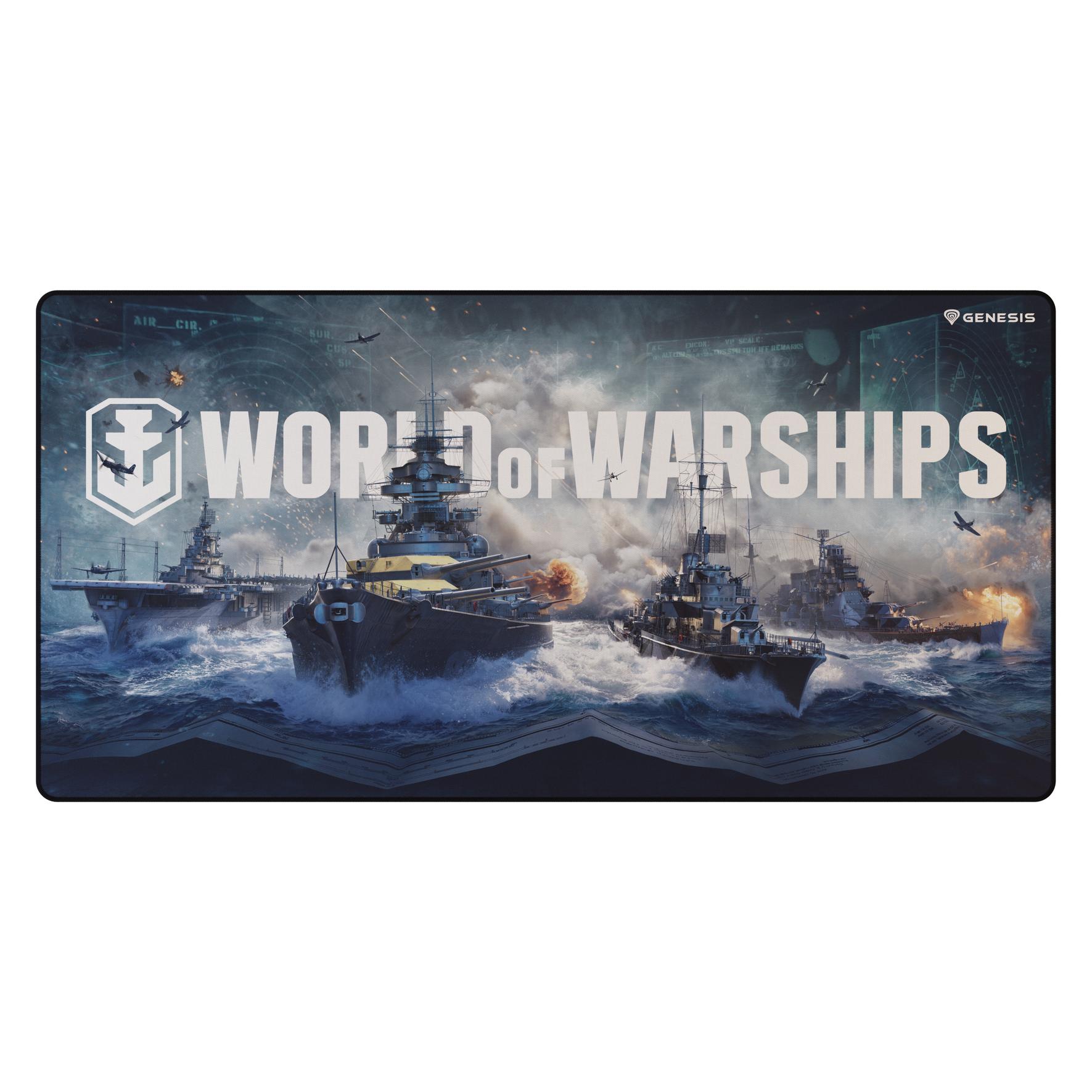 Genesis NATEC Mouse pad Carbon 500 Maxi World of Warships Armada 900x450mm (XXL) (NPG-1737)