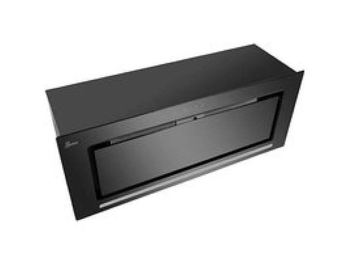 Hotte aspirante encastrable 70 cm GURARI GCH 217+Télécommande Classe A Verre Noir Hotte de plafond 1000 m³/h