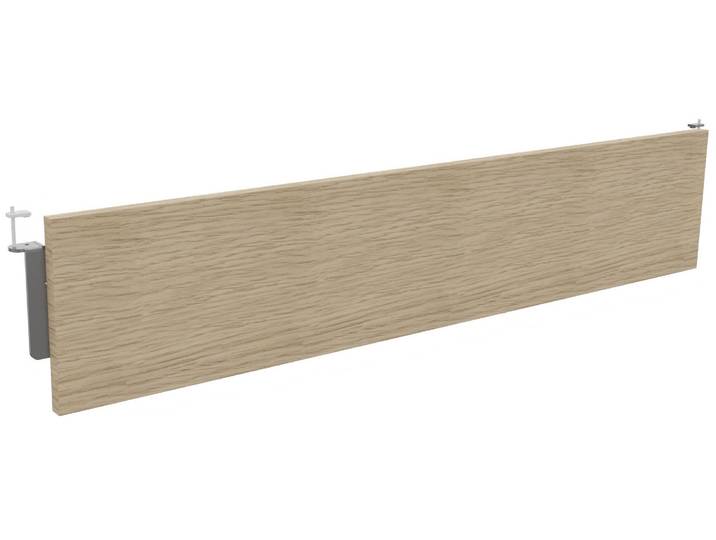 Voile de fond Burocolor Chêne pour bureau L.160 cm pieds Aluminium