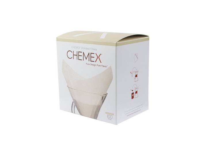 Vorgefaltete Papierfilter Chemex Squares, 100 Stk.