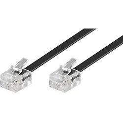 Goobay RJ11 Anschlußkabel 15m,sw,St/St 50320