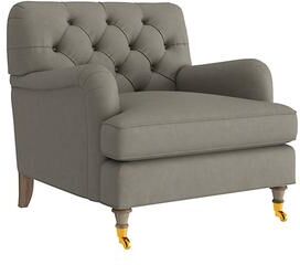 Maggie Leather Chair - Sage Leather, Sage Latte - Ballard Designs
