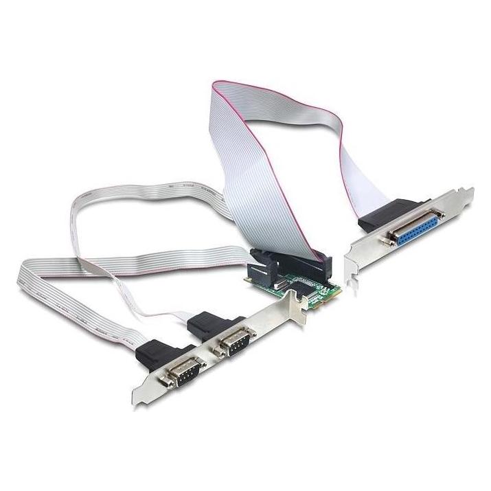 Delock 95232 - Mini PCIe I/O PCIe Full Size 2x Seriell RS-232, 1x Parallel (95232)
