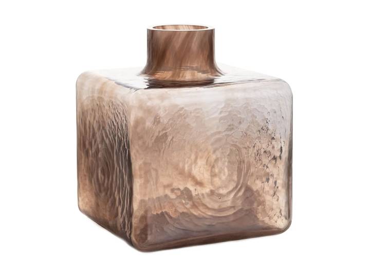Fogia Cube Vase Mocha, 23x20x20 cm