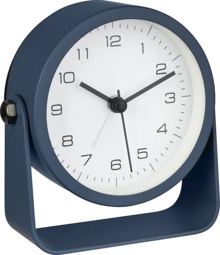 TFA Dostmann 60.1042.06 Quarz Tischuhr Blau Alarmzeiten 1 Leisegang-Uhrwerk