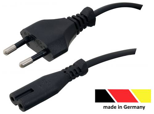 HAWA 1008208 Strom Anschlusskabel Schwarz 1.80m