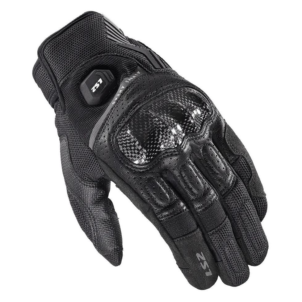 LS2 Handschuh Atom Herren Schwarz Gr. XL (Herren, XL) (70230S0112XL)