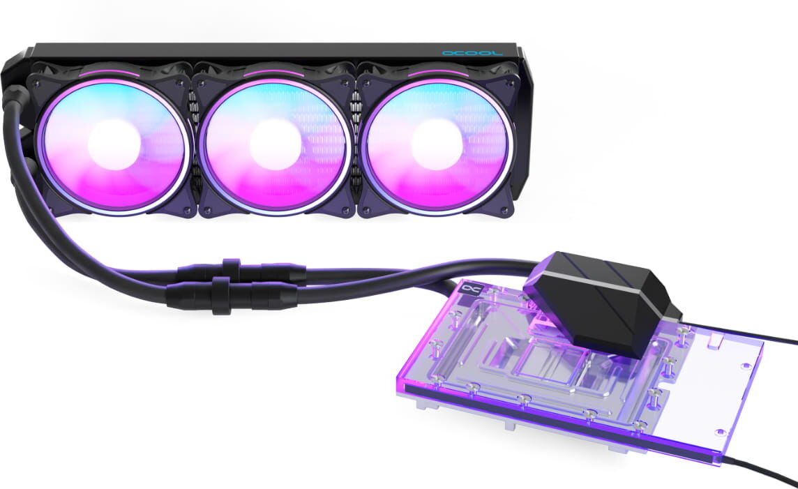 Alphacool Eiswolf 2 AIO - 360mm RTX 4080 Founders Edition mit Ba...