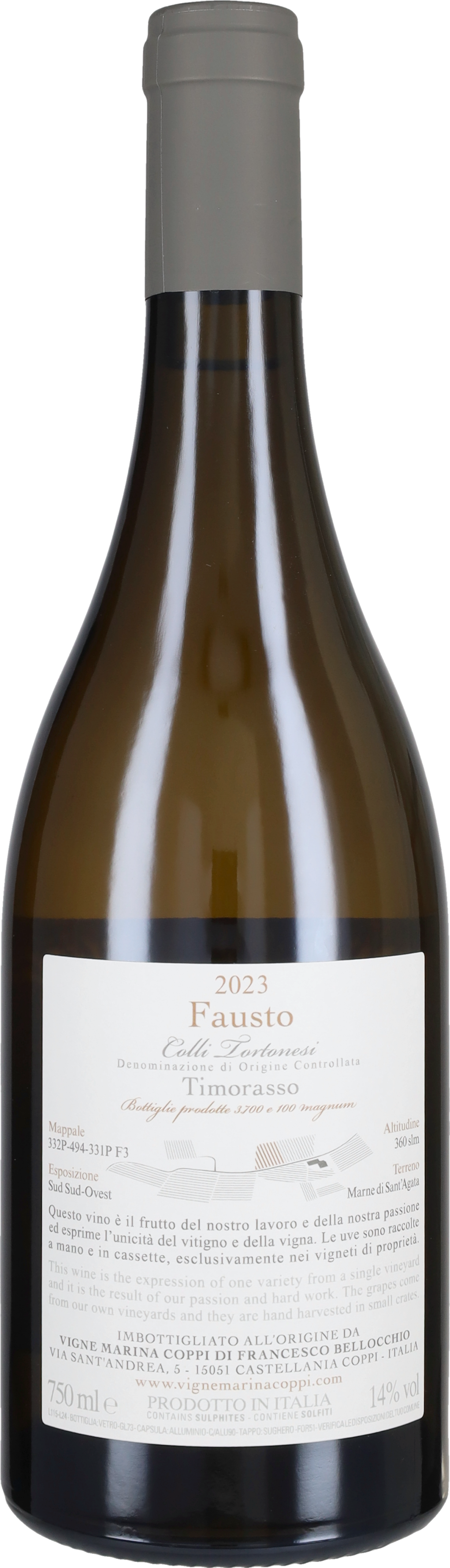 Vigne Marina Coppi Timorasso 'Fausto' 2023