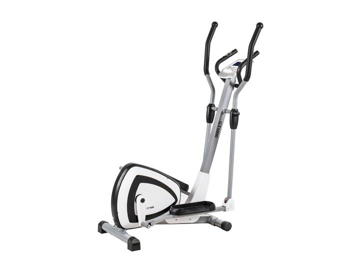 Crosstrainer-Ergometer CT 1000 (mit/ohne Unterlegmatte) Gr. 1, weiß, MOTIVE FITNESS BY U.N.O., Crosstrainer, ohne Unterlegmatte, Crosstrainer-Ergometer, 120 kg max. Benutzergewicht, 24 Widerstandsstufen, B:62cm H:146cm L:119cm