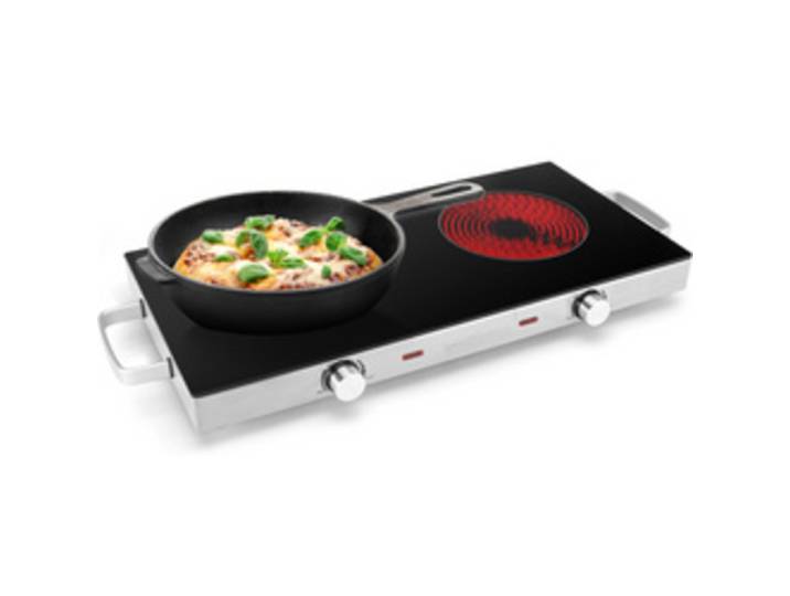 Double plaque de cuisson PC-DKP 1211, inox