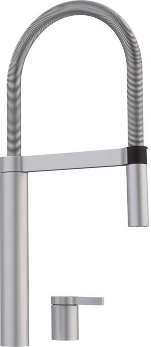 Blanco Culina S Duo Küchenarmatur 519784 Hochdruck, mit Schlauchbrause, Edelstahl seidenmatt