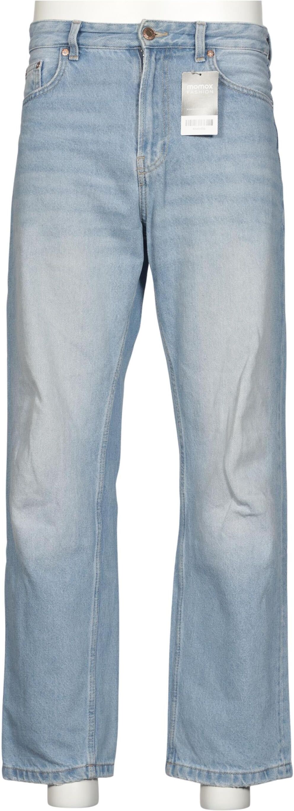bershka Herren Jeans, Hellblau, Gr. W36, Baumwolle - Second Hand