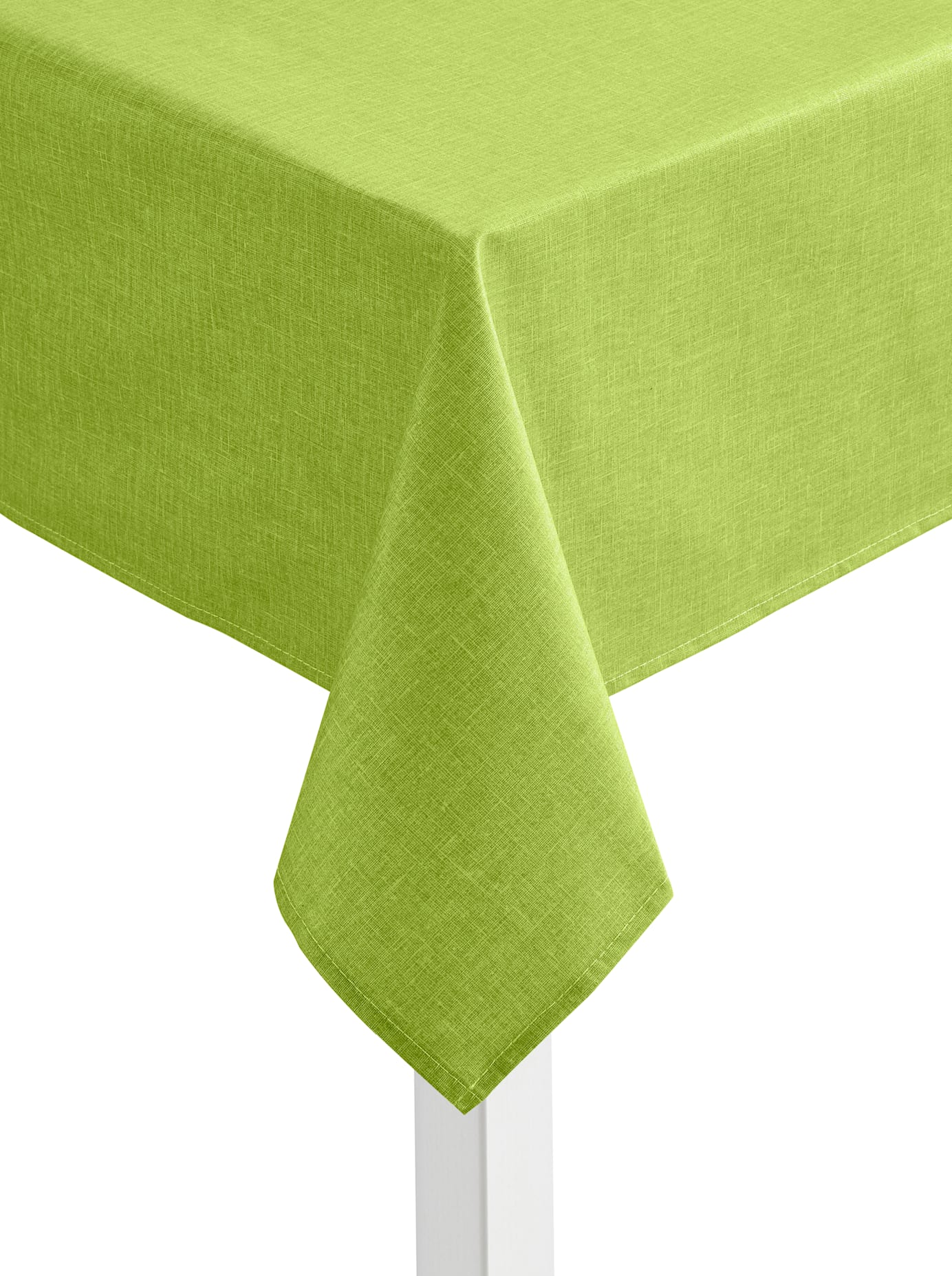 Tischdecke Gr. 6, grün (apfelgrün), Ø:140cm, Tischdecken, Tischdecke apfelgrün Ø 140cm, eckig