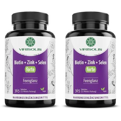 Virisolis Biotin-Zink-Selen Forte 12-Mon.vegan Tab 2x 2x365 St Tabletten