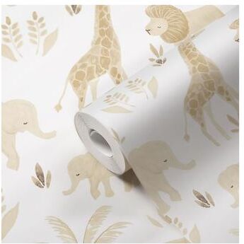 Crane Baby "Kendi Safari Animal Nursery Wallpaper - 21.9"" W x 270"" L"