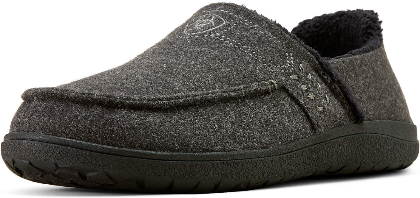 Men's Restful Comfort Slipper Casual Shoes in Grey, Size: 10 D / Medium by Ariat
