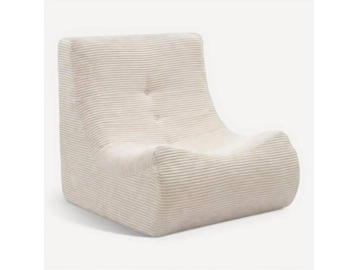 IDMarket - Billy Sessel, Cordstoff, Beige Loungesessel aus Schaumstoff
