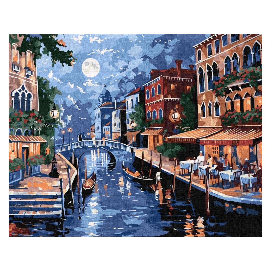 Ideyka Malen nach Zahlen - Die Romantik Italiens 40 x 50 cm (KHO2177)