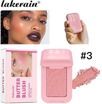 Inspired Finds SoftBloom Butter Blush Powder Waterproof Matte Blush Powder For Natural Single Color Cheek Blush butter Blush (deep) Coral Ro