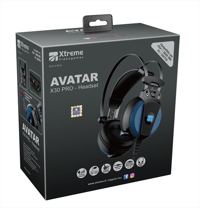 Xtreme Avatar X30 Pro-headset-nero/blu