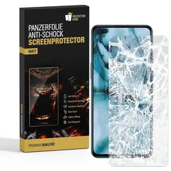 2x Panzerfolie für OnePlus Nord ANTI-SCHOCK ANTI-REFLEX Displayschutzfolie MATT
