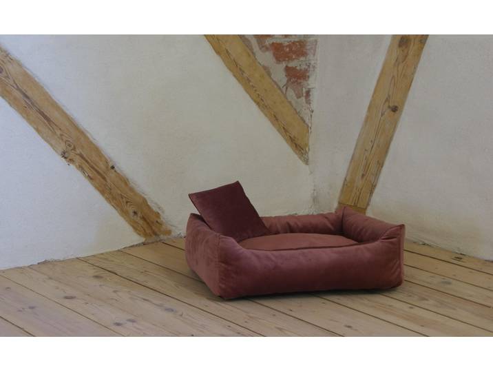 Rohrschneider RS 22239.126 Kuschelsofa Samt rosa Gr.1 – Haustiermöbel