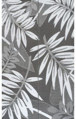 JONATHAN Y Wilde Classic Botanical Foldable Waterproof Reversible Plastic Straw Outdoor Rug