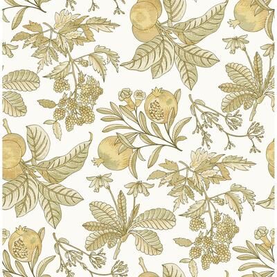 A-Street Prints Cecilia Honey Fruit Wallpaper